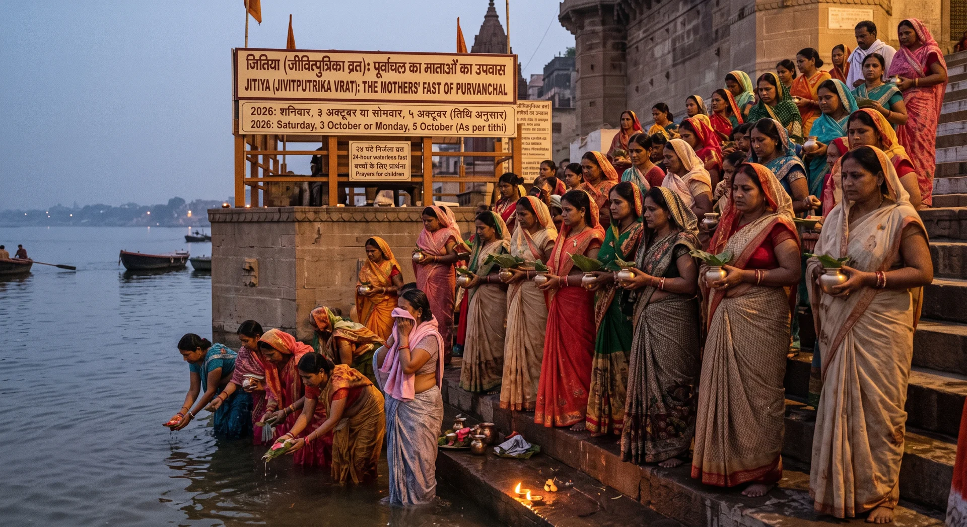 वाराणसी में जितिया (जीवित्पुत्रिका व्रत) 2026: तिथि, विधि, कथा और पारण