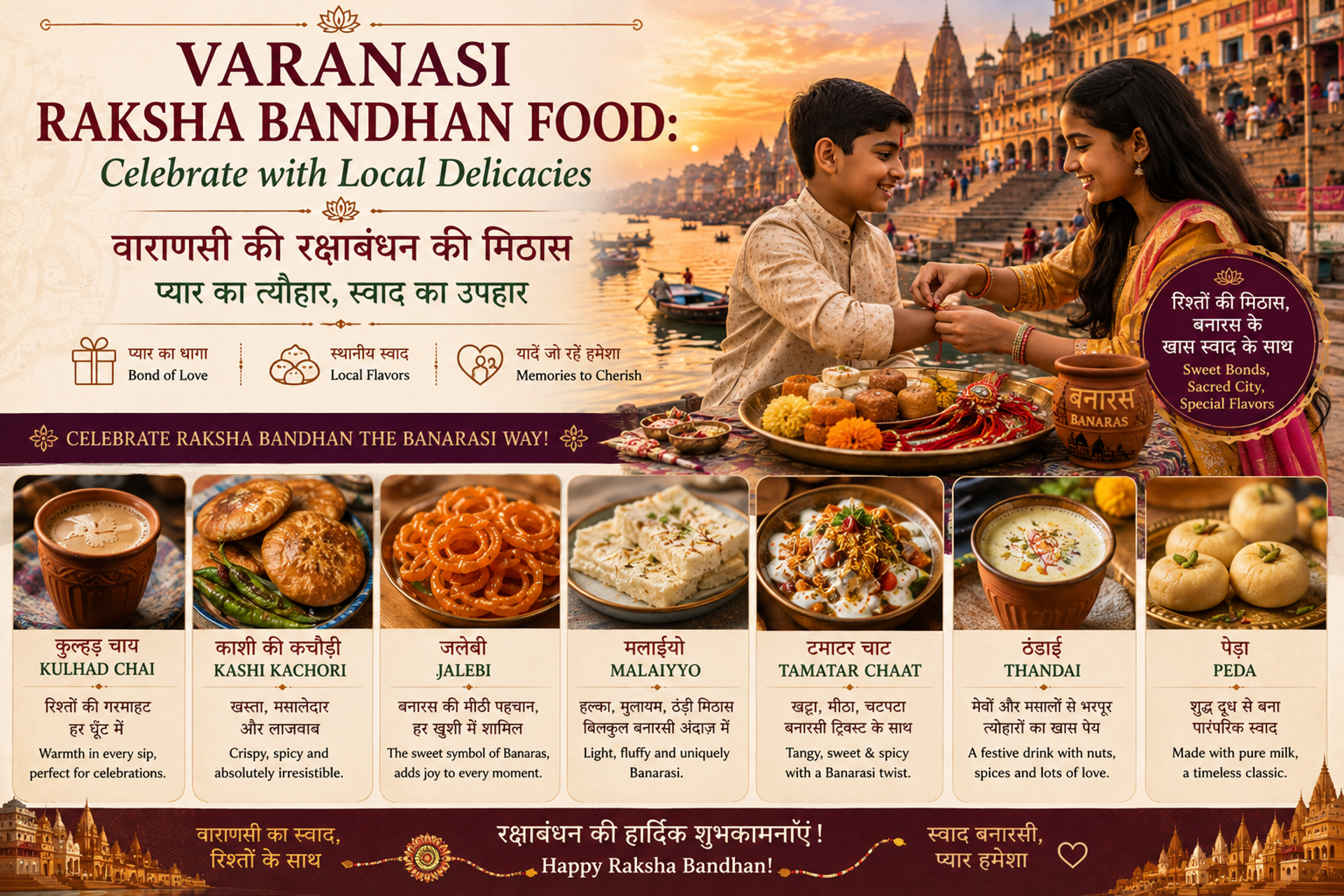 Varanasi Raksha Bandhan Food: Celebrate with Local Delicacies