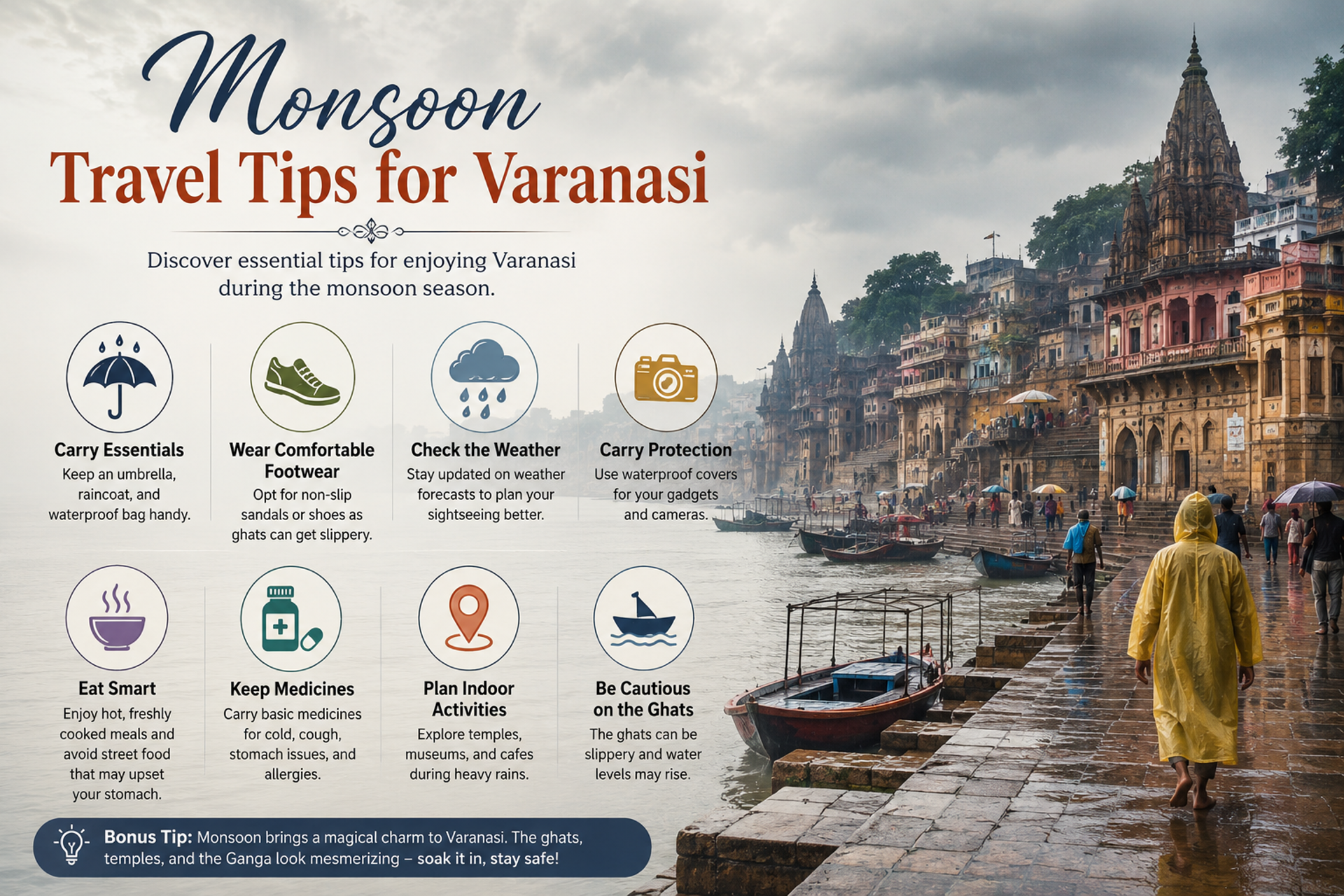Monsoon Travel Tips for Varanasi: Explore the Magic of Kashi