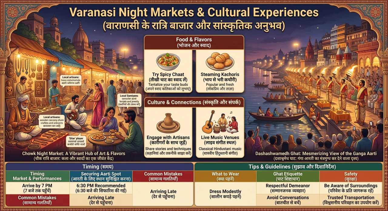Explore Varanasi's Unique Nighttime Cultural Experience