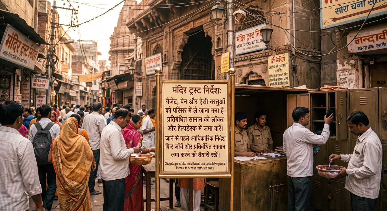 Plan where to leave gadgets before Kashi Vishwanath