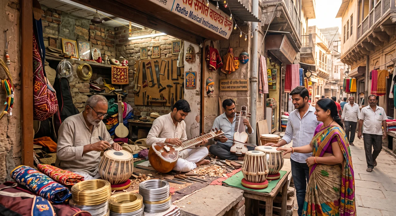 Experience Varanasi's Traditional Music with Local Artisans