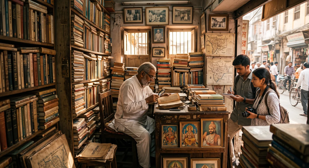 वाराणसी की पुरानी किताबों की दुकानों में छिपे साहित्यिक रत्न खोजें