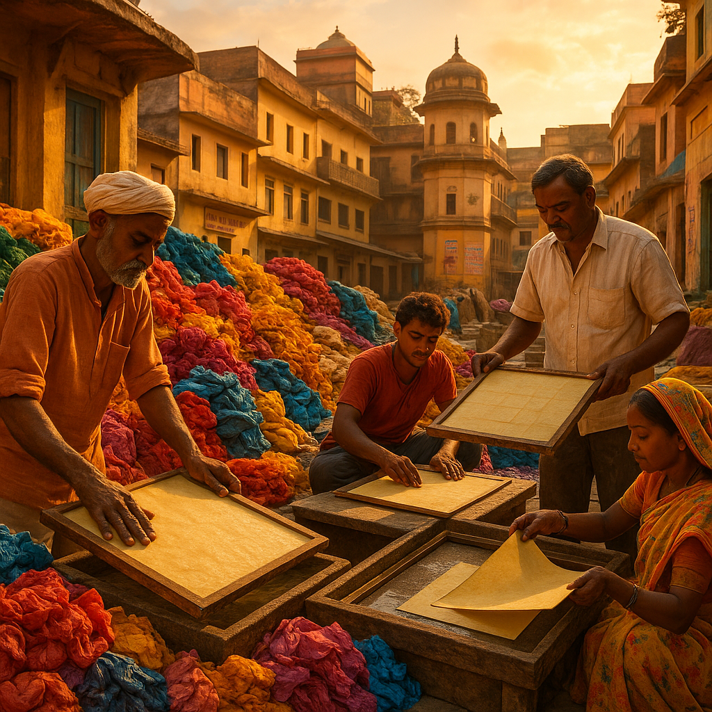 Experience Varanasi's Unique Handcrafted Paper Industry