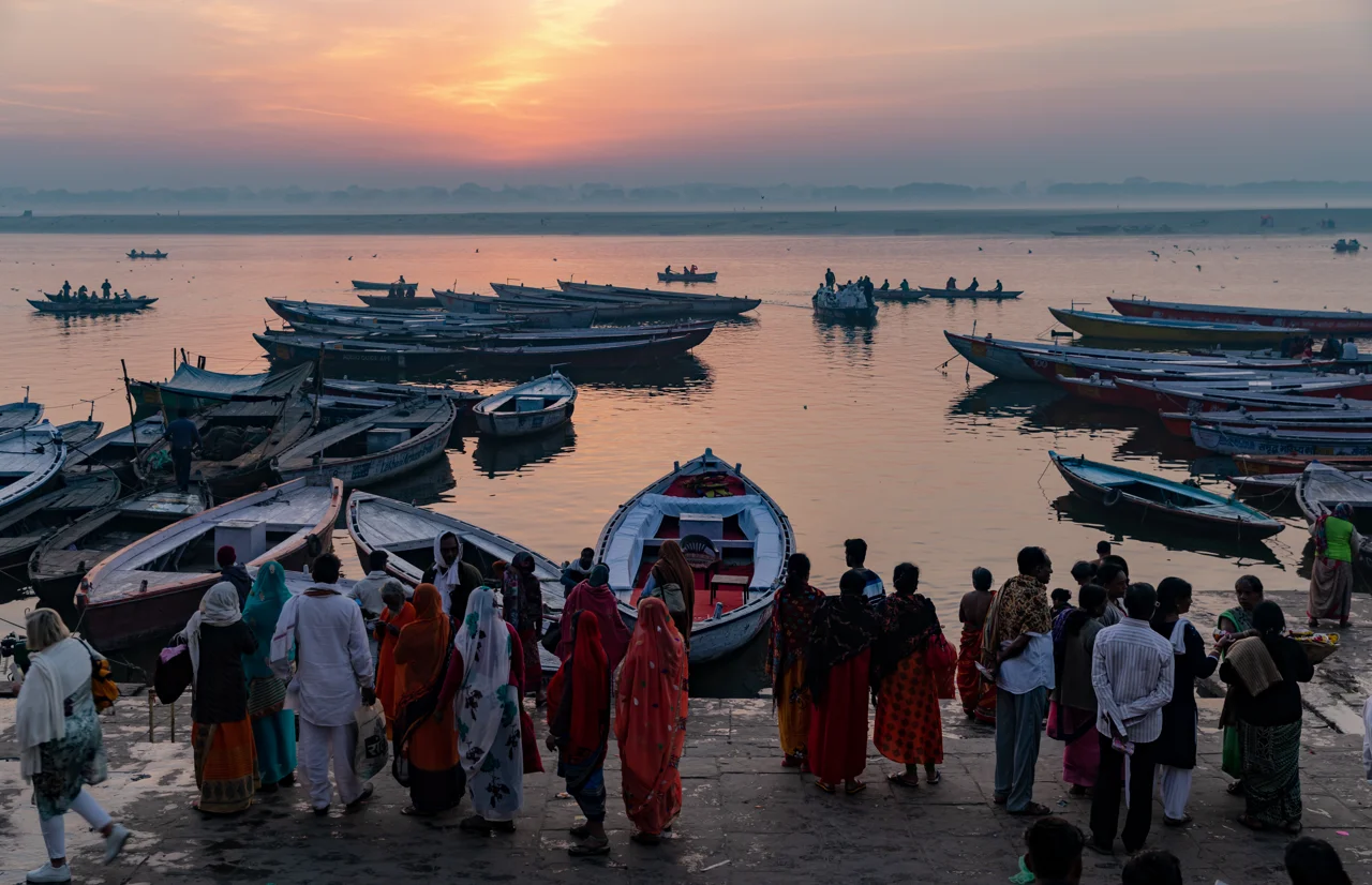 Sunrise Secrets: Boat Along Varanasi's Ancient Ghats